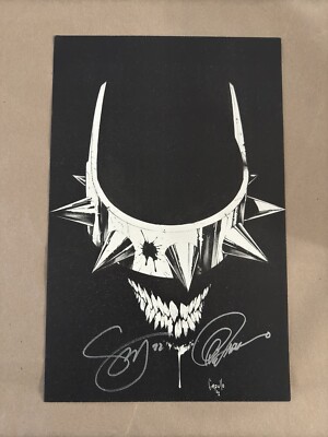 Scott Snyder & Greg Capullo Batman Autographed Signed Lithograph Poster RARE!