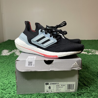 New Adidas UltraBoost 22 Black Magic Gray GX3060 Running Size 6