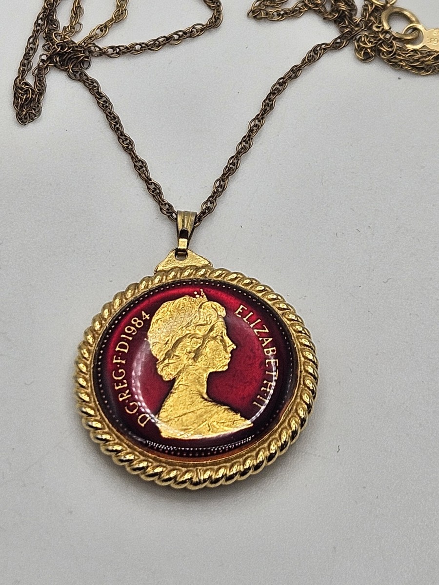 pound coin necklace one pound necklace
