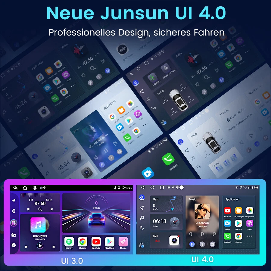 Autoradio Android 6+128GB für Opel Zafira B 2005-2014 Navi carplay GPS 4G LTE - Bild 4 von 4