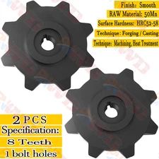 2× Drive Sprocket fit Bobcat MT52 Mini Track Loader 1 Hole 8 Teeth 7107228 Heavy