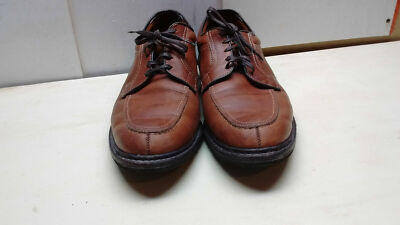 Allen Edmonds Wilbert Brown Leather Oxfords Split Apron Toe  display picture 2