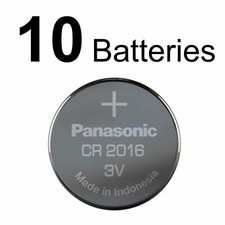 10 PANASONIC CR2016 CR 2016 3v Lithium Battery NEW Expiration Date 2029