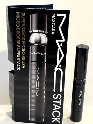 Mac Stack Mascara Super stack Mega Brush Black 0.07 oz / 2.1ml travel size