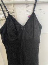 D & G BLACK LACE SLIP DRESS/ SIZE 38 /XS