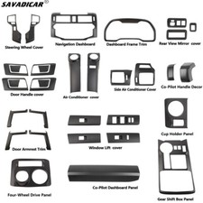 Matte Black Interior Dashboard Decoration Tri...
