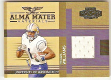 REGGIE WILLIAMS 2005 PLAYOFF HONORS ALMA MATER MATERIALS JERSEY WASHINGTON HUSKI