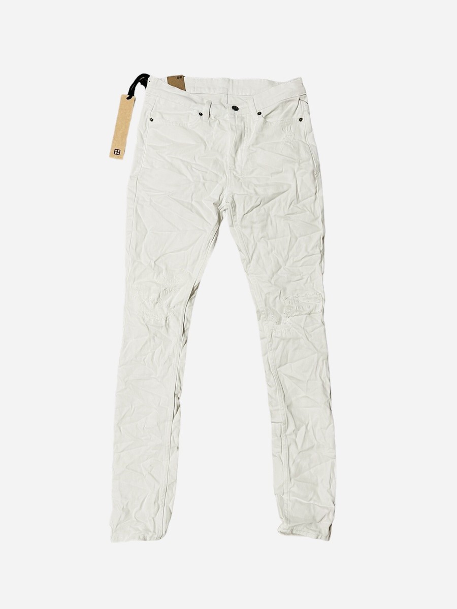 Ksubi Jeans Mens Van Winkle Skinny Leg Mid Rise White $240