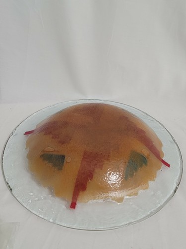 Studio Fused Glass Round Bowl Southwest Design decorative EUC - Picture 4 of 4