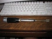 Vintage Goodell-Pratt No 188A Push Drill With 6 Bits Bakelite Handle Made in USA