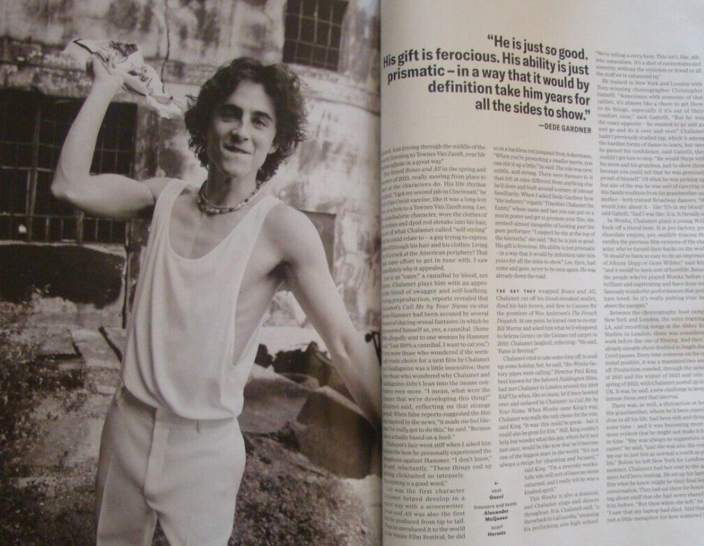 TIMOTHEE CHALAMET Hailey Bieber GQ UK NOVEMBER 2023 New UK