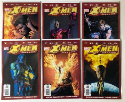 X-MEN THE END BOOK THREE MEN AND X-MEN (2006) #1-6 COMPLETE SET LOT FULL RUN