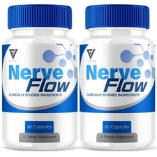 (2 Pack) Nerve Flow Nerve Support Supplement, NerveFlow Advanced (120 Capsules)