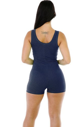 1X Mono Corto Sin Mangas Para Mujer Body Elastizado Leotardo Prenda para el torso Blusa - Imagen 14 de 16