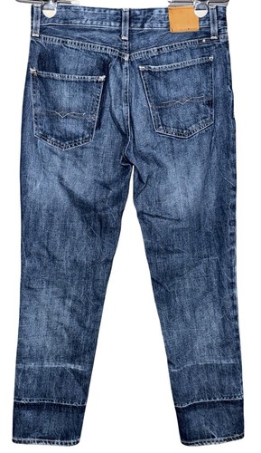 Lucky Brand Sienna Slim Boyfriend Jeans 24 Distressed Blue Denim Button Fly - Picture 3 of 9