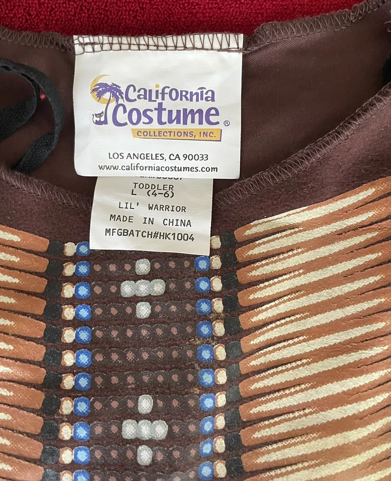 Disfraz California Niño Pequeño Niño Lil' Guerrero Marrón Manga Larga Disfraz L (4-6) Foto 4 de 4