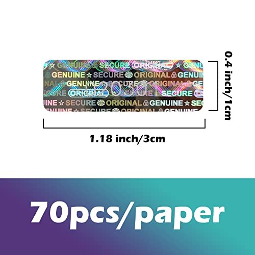 320-Pack Hologram Tamper-Proof Stickers - High Security Void Seals With Unique Serial Numbers | Made In USA