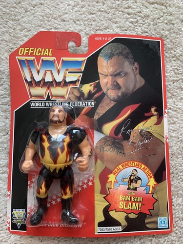 WWF WWE Bam Bam Bigelow HASBRO Series 8 Red Card W...