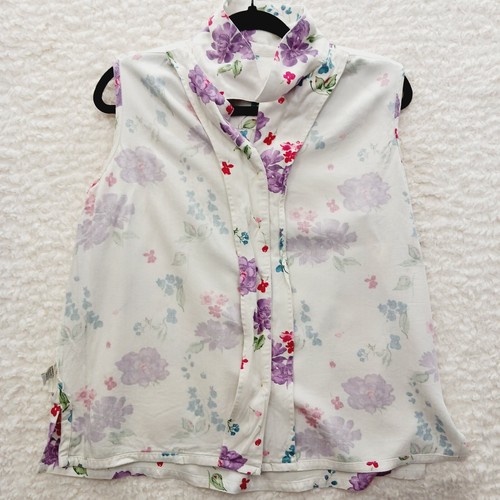 Bluse Gr. XL Blumen Knopfleiste Cottagecore Garden Morning Glories weich Mädchen Y2K - Bild 12 von 17