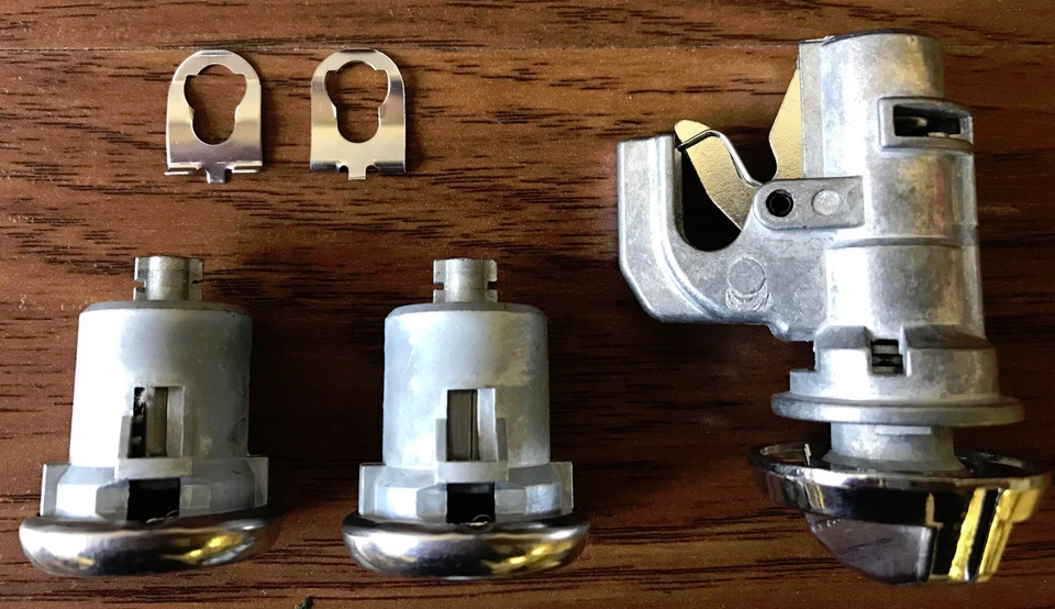 Juego de cerraduras puerta + maletero + guantera kit de 16 piezas llave GM 68-79 cerraduras Nova Chevy II 2 Foto 3 de 4