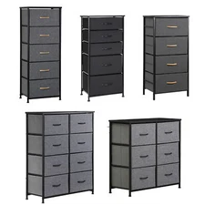 4/5/6/8 Drawers Fabric Dresser Storage Organizer Unit for Bedroom Living Room