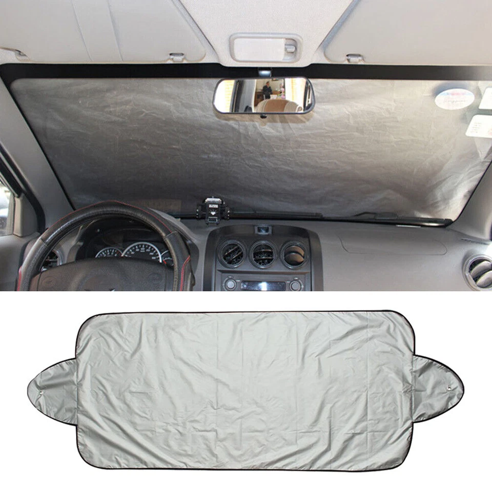 Nueva cubierta protectora parabrisas plegable para automóvil SUV nieve hielo escarcha protector solar Foto 2 de 4