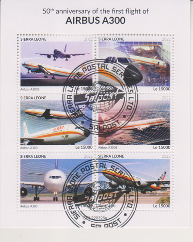 Flugzeuge Sierra Leone gestempelt 1303
