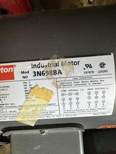 DAYTON 3N698BA General Purpose Motor, 1-1/2 HP, 3-Phase, Nameplate RPM 1725,