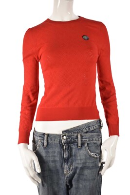 MERYLL ROGGE Red Bodycon Tech Lace Polyamide Daisy Bodycon Top Medium