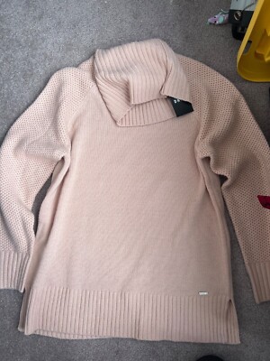 DKYN size M sweater pink Iconic Blush style P9ISM147 turtle neck BRAND new 