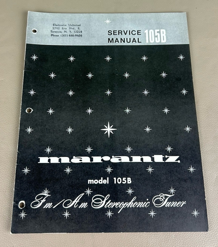 Marantz 105B Stereo Tuner service manual D-125