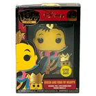 Funko POP! PIN #18 DisneynQueen and King of Hearts Enamel Pin Glows In The Dark