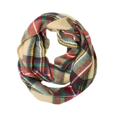 Wrapables Plaid Print Infinity Scarf