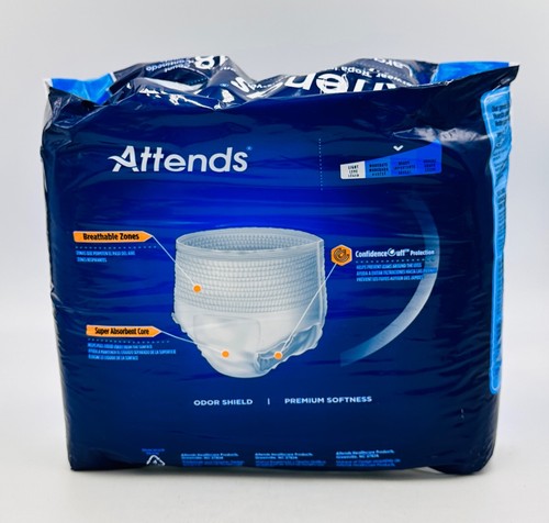 Attends Adult Pull Up Incontinence Underwear SZ L Ultimate Heavy Absorbency 18CT - Picture 2 of 5