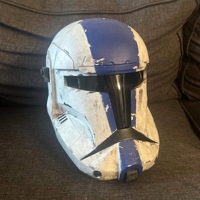 Clone Commando 501st Helmet (Weathered) Star Wars | eBay