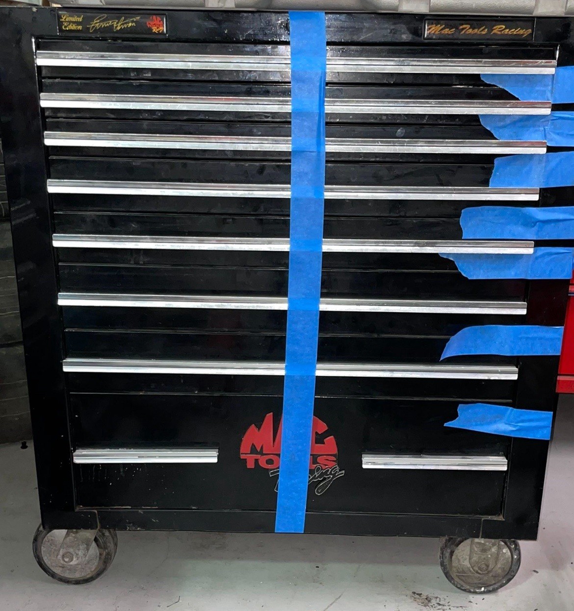 Mac Racing Tool Chest Limited Edition Ernie Irvin 10 Drawer Toolbox ...