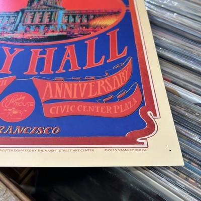 San Francisco City Hall 100th Anniv. Kelly - Stanley Mouse Poster