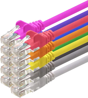 GOOBAY Netzwerkkabel Patch Kabel LAN Internet 1000 MBit/s High-Speed RJ45 1 2 3 10 20 m