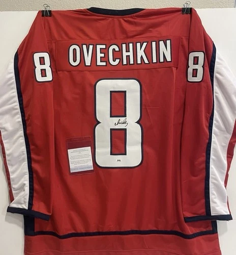Alex Ovechkin Signed Washington Capitals Hockey Custom Jersey with COA