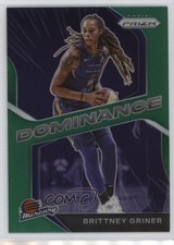 2021 Panini Prizm WNBA Dominance Green Prizm Brittney Griner #9 0f6