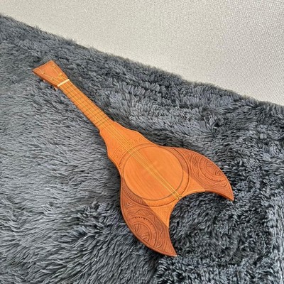Rare Tahitian Ukulele Local String Instrument Ethnic Instrument Wooden Used