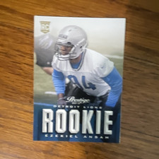 Panini Ezekiel Ansah Rookie 2013 Prestige Football Card #239 Detroit Lions NFL. rookie card picture