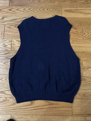 Polo Ralph Lauren Knit Sweater Vest, Men XXL Navy Blue V-Neck