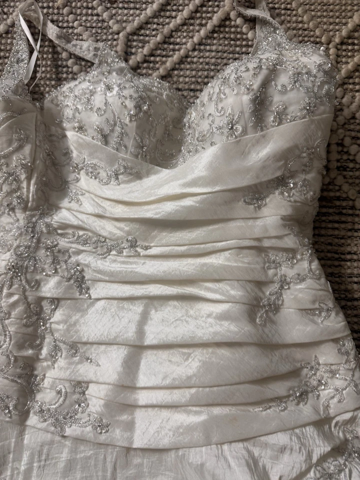 Madeline Mori Lee Wedding Gown  Dress Gown  Strapless Mermaid Gown Couture  4 - Image 3 of 4