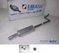 Imasaf Auspuff Mitteltopf für Citroen C3 II + DS3 + Cabrio 1.4 + 1.6 2009-