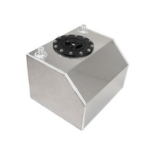 4 Gallon 16l Polished Aluminum Fuel Pressure Regulator Fuel Cell Tank Drift
