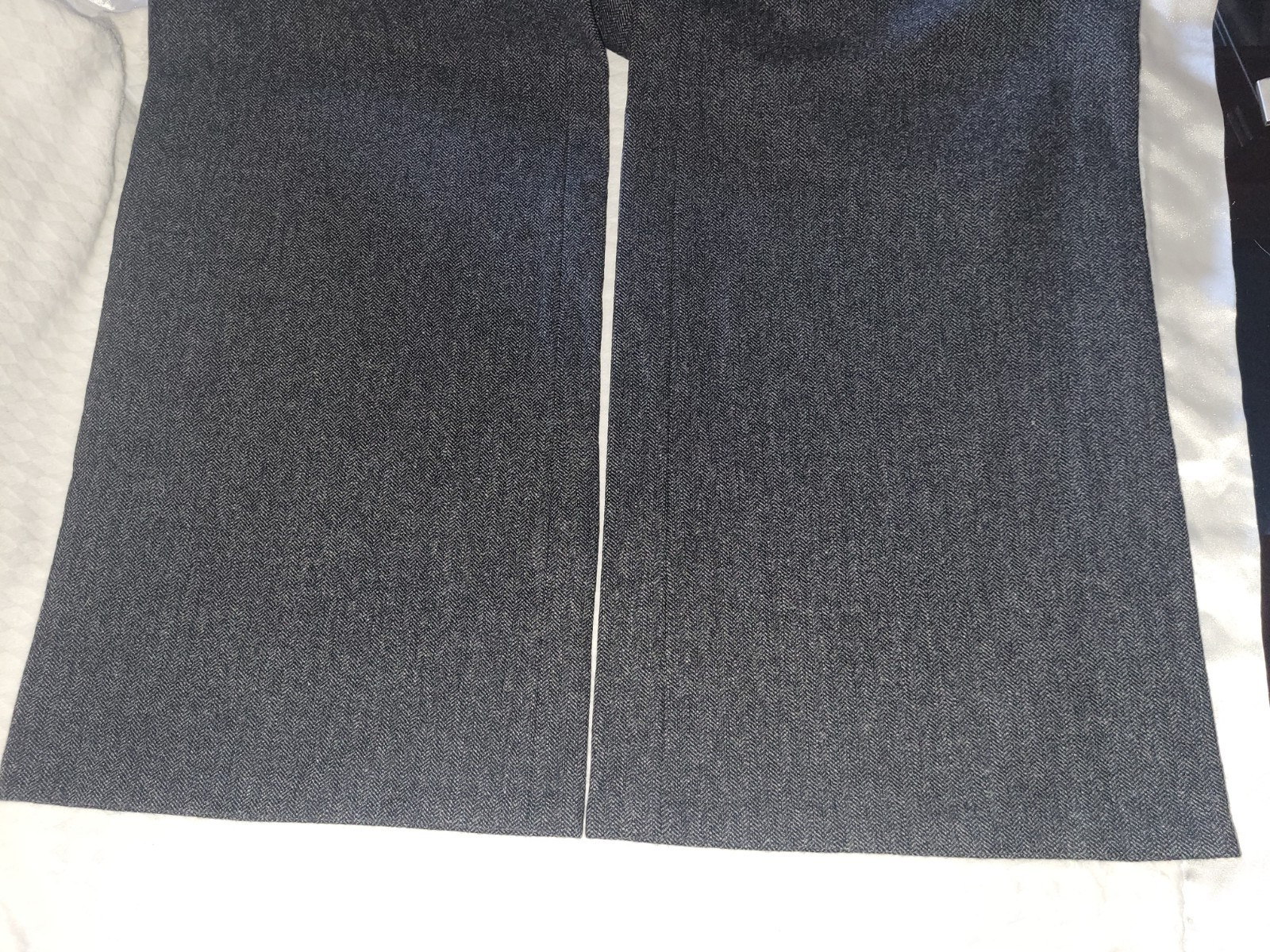 Max Mara Weekend DkGray Wool Herringbone WideLegT… - image 20