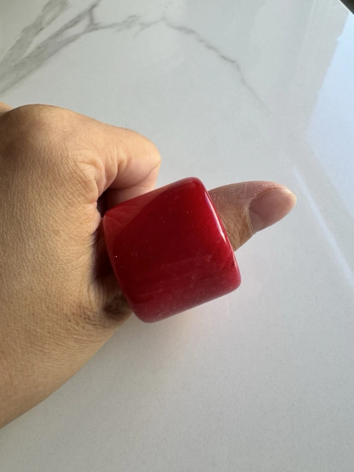 Anillo de jade rojo, una artesanía indispensable | Anillo de jade rojo | Jade exquisito Foto 4 de 4
