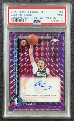 Cooper Flagg [Purple Refractor] #TCAR-CF 2025 Topps Chrome Rookie Autograph card