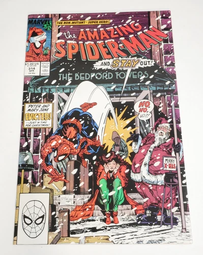 Amazing Spider-Man #314 Christmas Issue VF/NM April 1989 Comic McFarlane Art